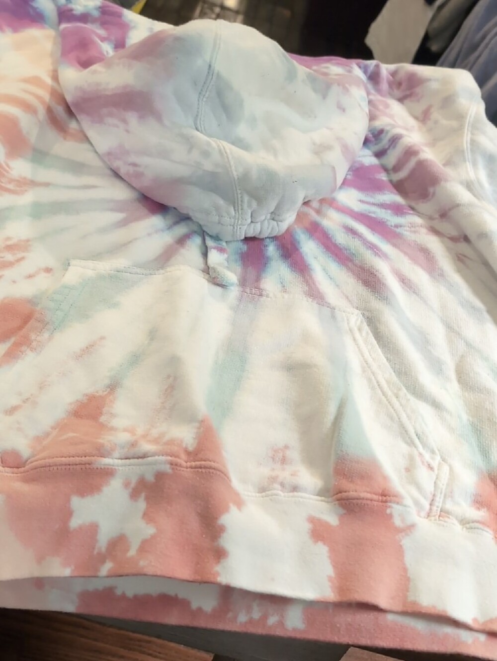 ivory ella Purple and White Tie-Dye Sweatshirt Size medium